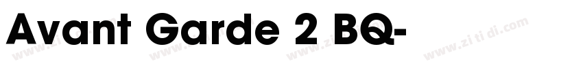 Avant Garde 2 BQ字体转换